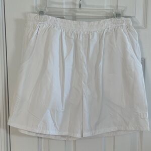 Women's White Tennis Shorts